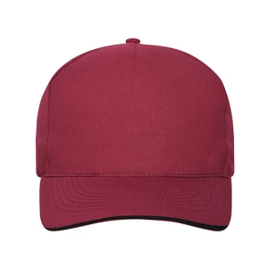 5\u0020Panel\u0020Sandwich\u0020Cap\u0020Bio\u0020Cotton - Burgundy