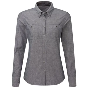 Women's Organic Chambray Fairtrade Long Sleeve Shirt