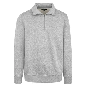 Unisex\u0020Premium\u0020Zip\u002DSweatshirt - Grey Melange