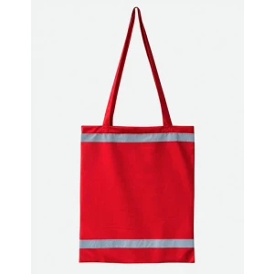 Warnsac\u00AE\u0020Reflective\u0020Shopping\u0020Bag\u0020With\u0020Long\u0020Handles - Red