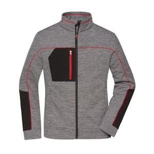 Ladies\u0027\u0020Structure\u0020Fleece\u0020Jacket - Carbon Melange