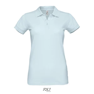 Women\u0027s\u0020Polo\u0020Shirt\u0020Perfect - Creamy Blue