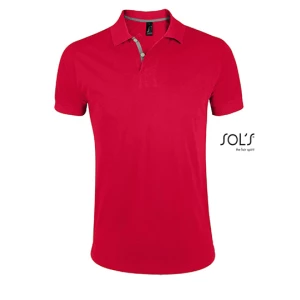 Men\u0027s\u0020Polo\u0020Shirt\u0020Portland - Red