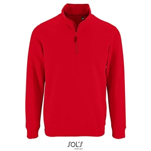 Men\u0027s\u0020Zip\u0020High\u0020Collar\u0020Sweatshirt\u0020Stan - Red