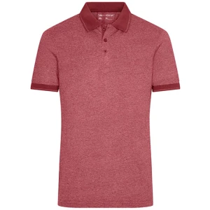 Men\u0027s\u0020Heather\u0020Polo - Wine Melange