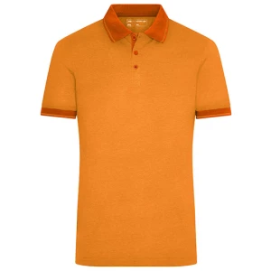 Men\u0027s\u0020Heather\u0020Polo - Orange Melange