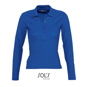 Women\u0027s\u0020Long\u0020Sleeve\u0020Polo\u0020Podium - Royal Blue 241