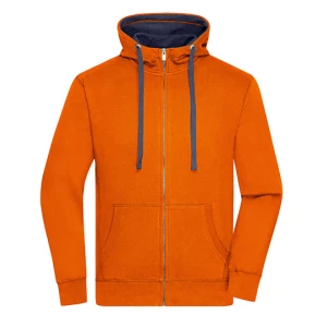 Men\u0027s\u0020Lifestyle\u0020Zip\u002DHoody - Dark Orange