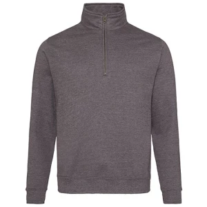 Sophomore\u00201\/4\u0020Zip\u0020Sweat - Charcoal (Heather)