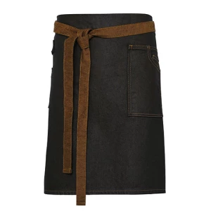 Division\u0020Waxed\u0020Look\u0020Denim\u0020Waist\u0020Apron - Black (ca. Pantone Black C)