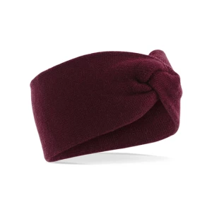 Twist\u0020Knit\u0020Headband - Burgundy