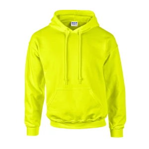 DryBlend\u00AE\u0020Adult\u0020Hooded\u0020Sweatshirt - Safety Green