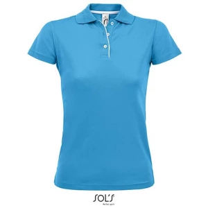 Women\u0027s\u0020Sports\u0020Polo\u0020Shirt\u0020Performer - Aqua