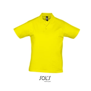 Men\u0027s\u0020Jersey\u0020Polo\u0020Shirt\u0020Prescott - Lemon