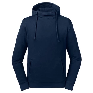 Pure\u0020Organic\u0020High\u0020Collar\u0020Hooded\u0020Sweat - French Navy