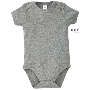 Babies\u0020Bodysuit\u0020Bambino - Melange Grey