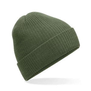 Polylana\u00AE\u0020Ribbed\u0020Beanie - Olive Green