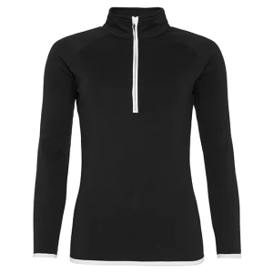 Women\u0027s\u0020Cool\u00201\/2\u0020Zip\u0020Sweat - Jet Black