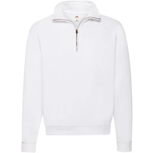 Classic\u0020Zip\u0020Neck\u0020Sweat - White