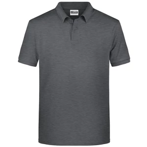 Men\u0027s\u0020Basic\u0020Polo - Black Heather