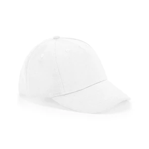 Junior\u0020Organic\u0020Cotton\u00205\u0020Panel\u0020Cap - White