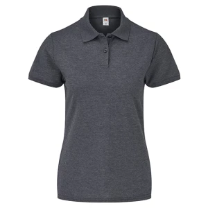 Ladies\u0027\u002065\/35\u0020Polo - Dark Heather Grey