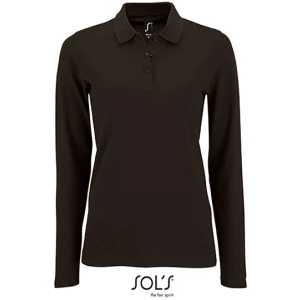 Women\u0027s\u0020Long\u002DSleeve\u0020Piqu\u00E9\u0020Polo\u0020Shirt\u0020Perfect - Black