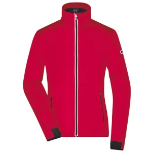 Ladies\u0027\u0020Sports\u0020Softshell\u0020Jacket - Light Red