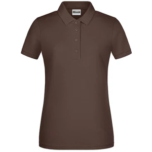 Ladies\u0027\u0020Basic\u0020Polo - Brown