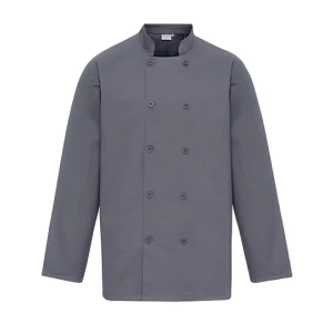 Long\u0020Sleeve\u0020Chef\u0027s\u0020Jacket - Steel (ca. Pantone 7545C)