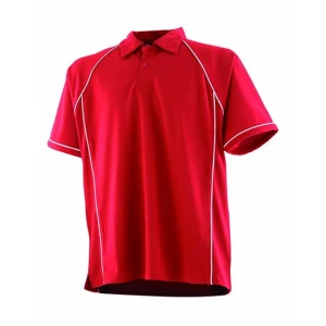 Men\u0027s\u0020Piped\u0020Performance\u0020Polo - Red