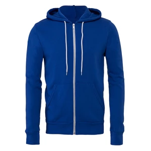 Unisex\u0020Poly\u002DCotton\u0020Fleece\u0020Full\u002DZip\u0020Hoodie - True Royal