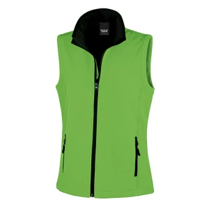 Women\u0027s\u0020Printable\u0020Soft\u0020Shell\u0020Bodywarmer - Vivid Green