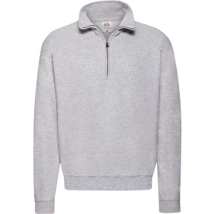 Classic\u0020Zip\u0020Neck\u0020Sweat - Heather Grey