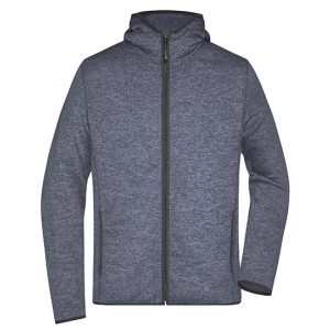 Men\u0027s\u0020Knitted\u0020Fleece\u0020Hoody - Denim Melange