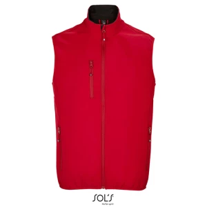 Men\u0027s\u0020Falcon\u0020Zipped\u0020Softshell\u0020Bodywarmer - Pepper Red