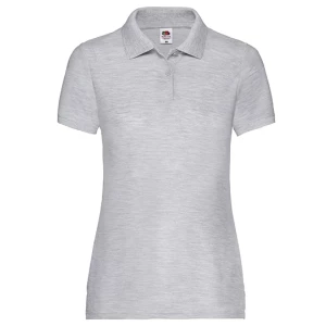 Ladies\u0027\u002065\/35\u0020Polo - Heather Grey