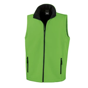 Printable\u0020Soft\u0020Shell\u0020Bodywarmer - Vivid Green