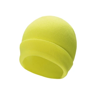 Premium\u0020Knitted\u0020Beanie\u0020Strasbourg - Signal Yellow