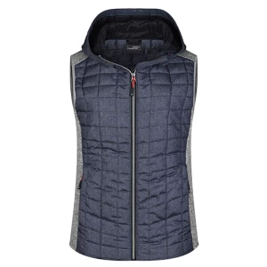 Ladies\u0027\u0020Knitted\u0020Hybrid\u0020Vest - Light Melange