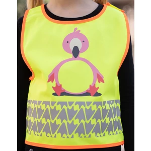 Children\u0027s\u0020Safety\u0020Vest\u0020Funtastic\u0020Wildlife\u0020CO\u00B2\u0020Neutral - Flamingo Yellow