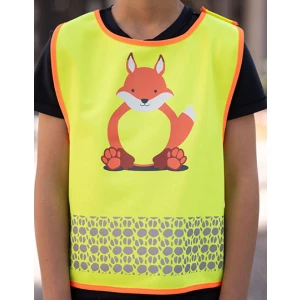 Children\u0027s\u0020Safety\u0020Vest\u0020Funtastic\u0020Wildlife\u0020CO\u00B2\u0020Neutral - Fox Yellow