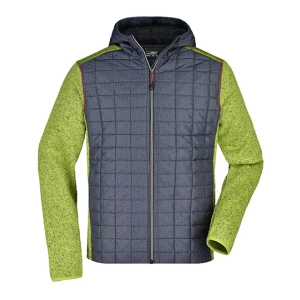 Men\u0027s\u0020Knitted\u0020Hybrid\u0020Jacket - Kiwi Melange