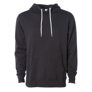 Unisex\u0020Lightweight\u0020Hooded\u0020Pullover - Black