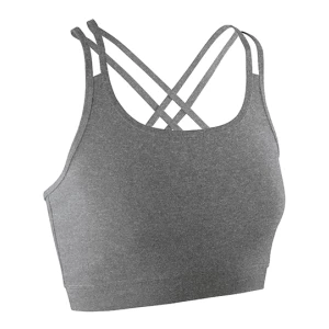 Women\u0027s\u0020Fitness\u0020Crop\u0020Top - Sport Grey Marl