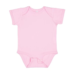 Infant\u0020Fine\u0020Jersey\u0020Short\u0020Sleeve\u0020Bodysuit - Pink