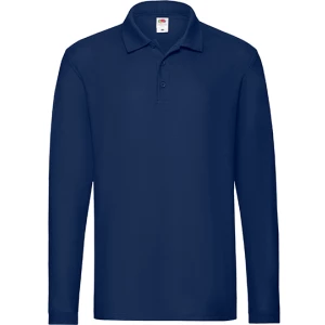 Premium\u0020Long\u0020Sleeve\u0020Polo - Navy