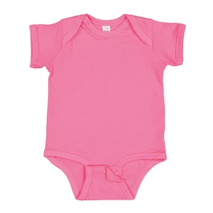 Infant\u0020Fine\u0020Jersey\u0020Short\u0020Sleeve\u0020Bodysuit - Hot Pink