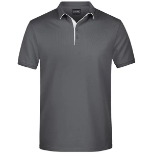 Men\u0027s\u0020Polo\u0020Single\u0020Stripe - Graphite (Solid)