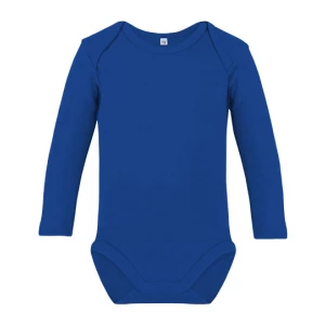 Organic\u0020Baby\u0020Bodysuit\u0020Long\u0020Sleeve\u0020Bailey\u002002 - Royal Blue